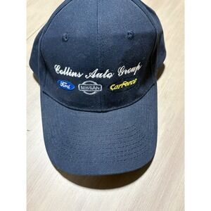 Falcon Headwear Collins Auto Group Ford Nissan Carforce Navy Blue Baseball Hat